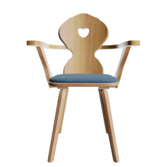 BA 3 Fichte eichefarben mit Sitzpolster