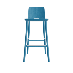 LA 7 F Barhocker Esche blau