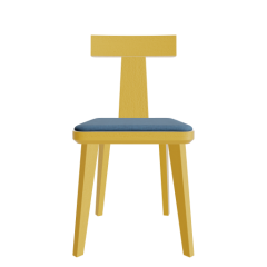 LA 4 Esche gelb mit Sitzpolster